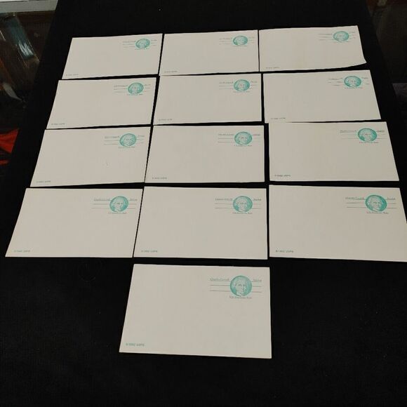 U. S. POST OFFICE VINTAGE CHARLES CARROLL 1982 DOMESTIC RATE .13 CENT POST CARD. - Picture 5 of 8